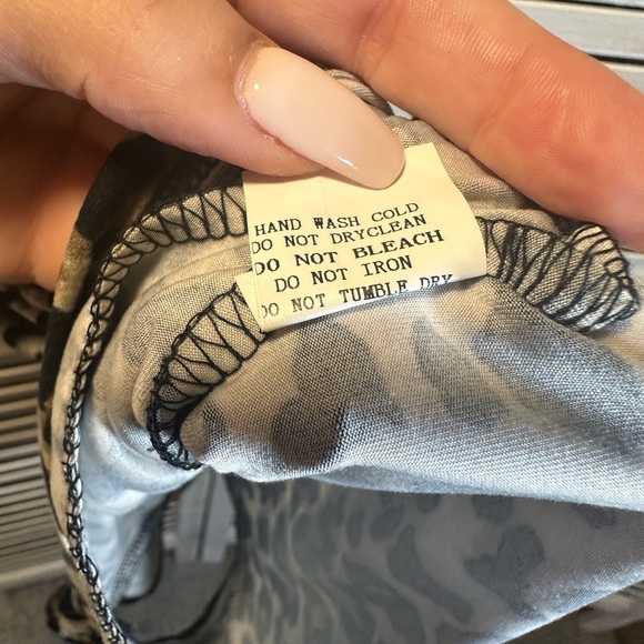 Davi & Dani Leopard Print Strapless Shorts Romper - Picture 7 of 8